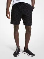 Logo Terry Cotton Blend Shorts