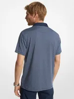 Golf Printed Stretch Jersey Polo Shirt