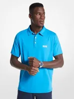 Golf Logo Stretch Jersey Polo Shirt