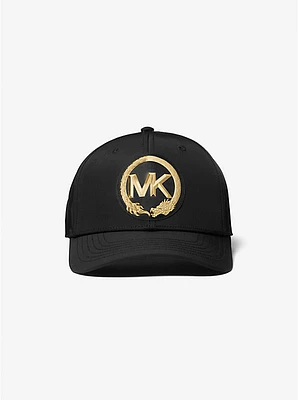 New Year Metallic Logo Woven Baseball Cap