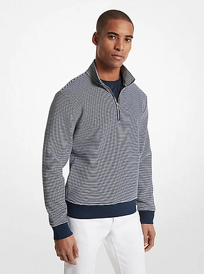 Cotton Blend Half-Zip Sweater