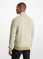 Cotton Blend Half-Zip Sweater