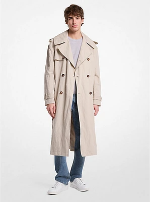 Inox Oversized Cotton Blend Trench Coat