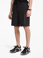 Cotton Poplin Zip Cargo Shorts