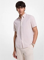 Dot Linen and Cotton Shirt