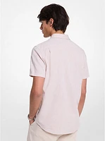 Dot Linen and Cotton Shirt