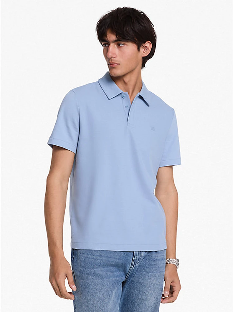 Stretch Cotton Piqué Polo Shirt