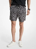 Leopard Logo Shorts