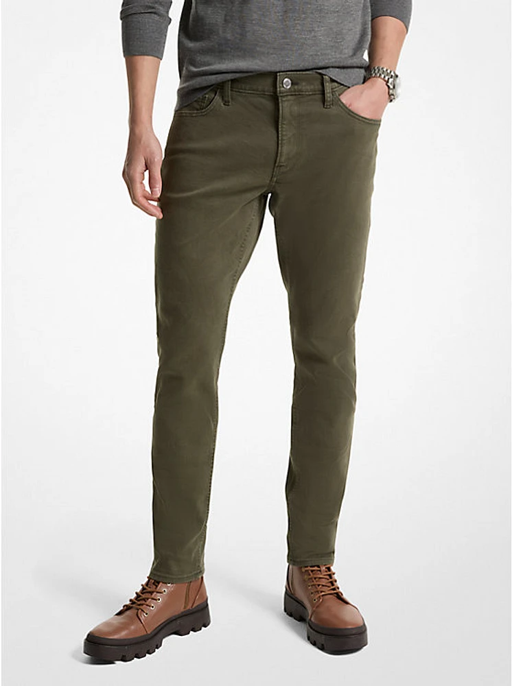 Slim-Fit Stretch Cotton Jeans