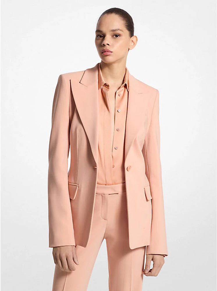 Georgina Stretch Pebble Crepe Blazer