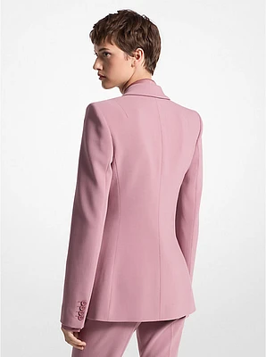 Stretch Wool Crepe Blazer