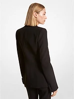 Georgina Hand Embellished Double Crepe Sablé Blazer