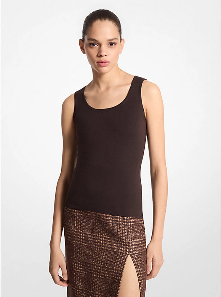 Camiseta de tirantes Bette cachemir con cuello redondo
