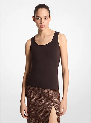 Camiseta de tirantes Bette cachemir con cuello redondo