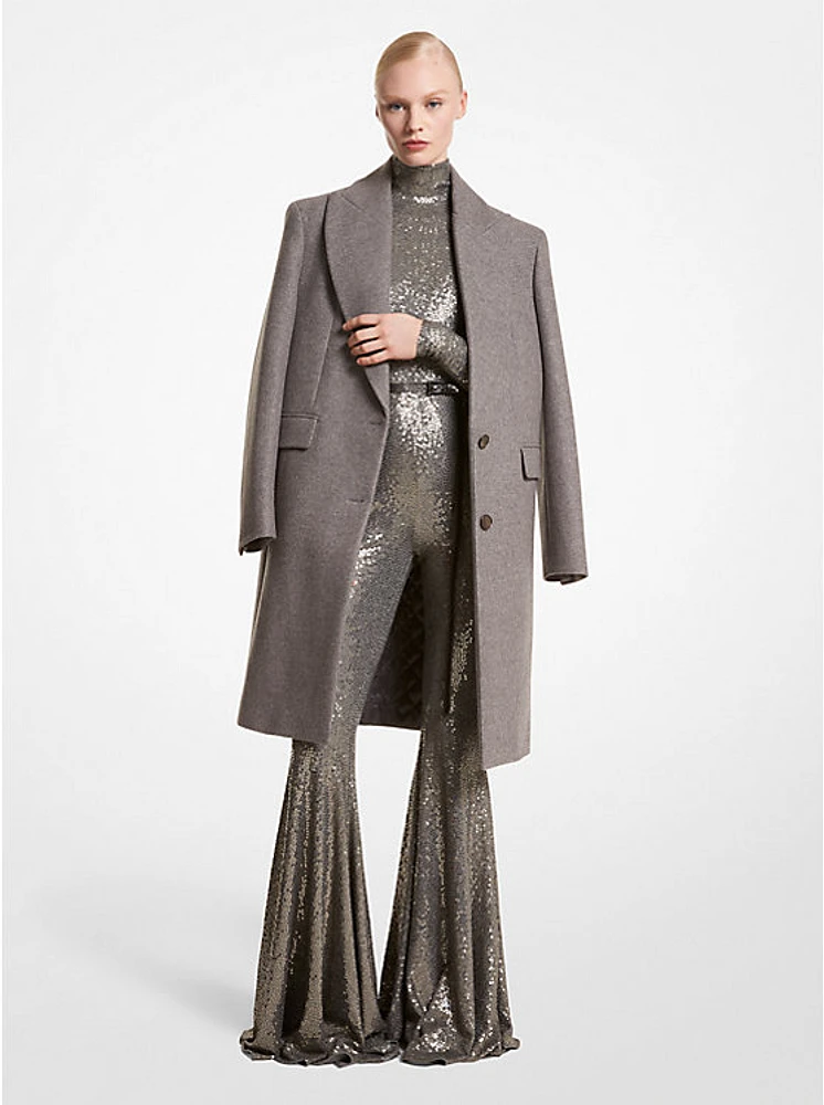 Wool Melton Chesterfield Coat