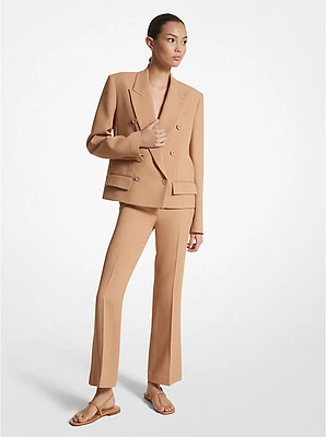 Double Crepe Sablé Cropped Jacket