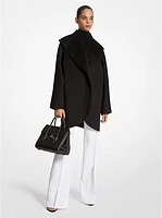 Double Faced Wool Melton Clutch Coat