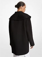 Double Faced Wool Melton Clutch Coat