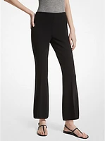 Double Faced Stretch Wool Cropped Pants