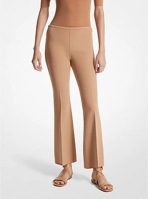 Double Faced Stretch Wool Cropped Pants