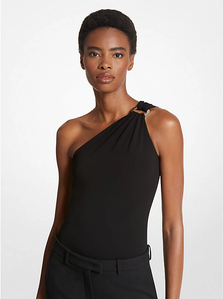 Matte Jersey One-Shoulder Bodysuit