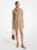 Corded Floral Lace Shirtdress