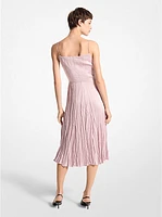 Crushed Satin Charmeuse Slip Dress