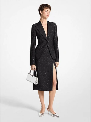 Sequined Wool Blazer