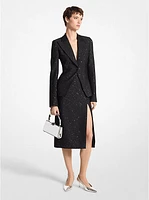 Sequined Wool Blazer