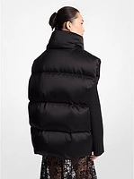 Duchesse Satin Puffer Vest