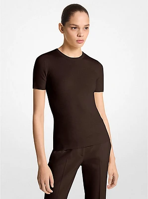 Jersey de cachemir manga corta