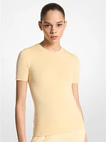 Cashmere Short-Sleeve Sweater