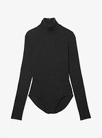 Stretch Cashmere Turtleneck Bodysuit