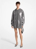 Sequined Cashmere Blend Hoodie