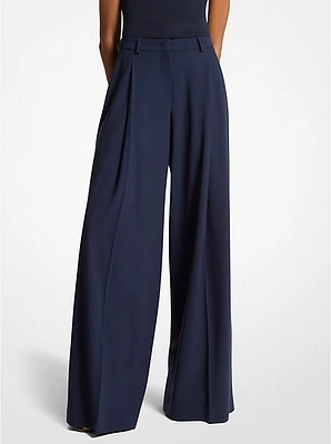 Wool Serge Palazzo Trousers