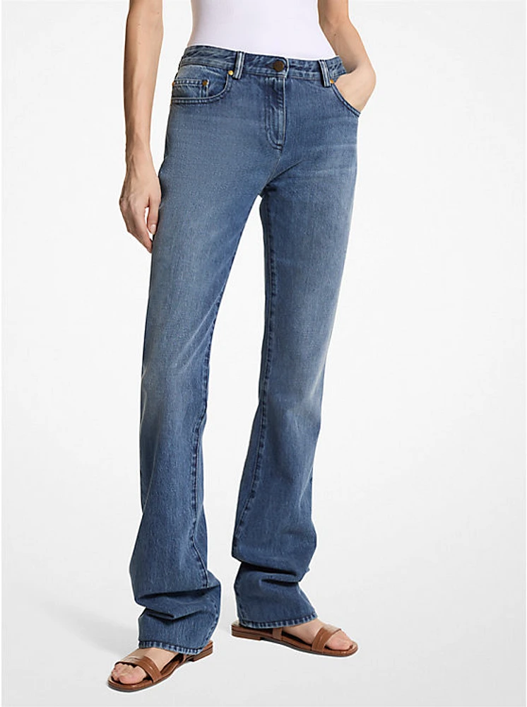 Denim Slim Stovepipe Jeans