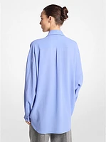 Silk Georgette Oversized Shirt