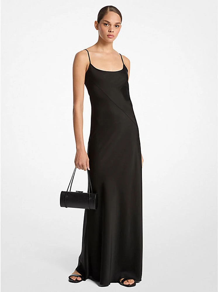 Techno Charmeuse Bias Slip Gown