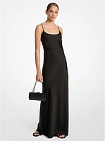 Techno Charmeuse Bias Slip Gown