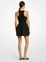 Floral Matelassé Racerback Bubble Dress