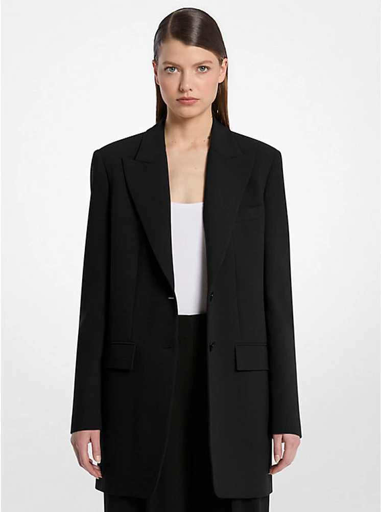 Wool Serge Boyfriend Blazer
