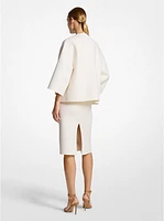 Double Faced Wool Kimono Jacket