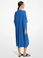 Stretch Viscose V-Neck Caftan