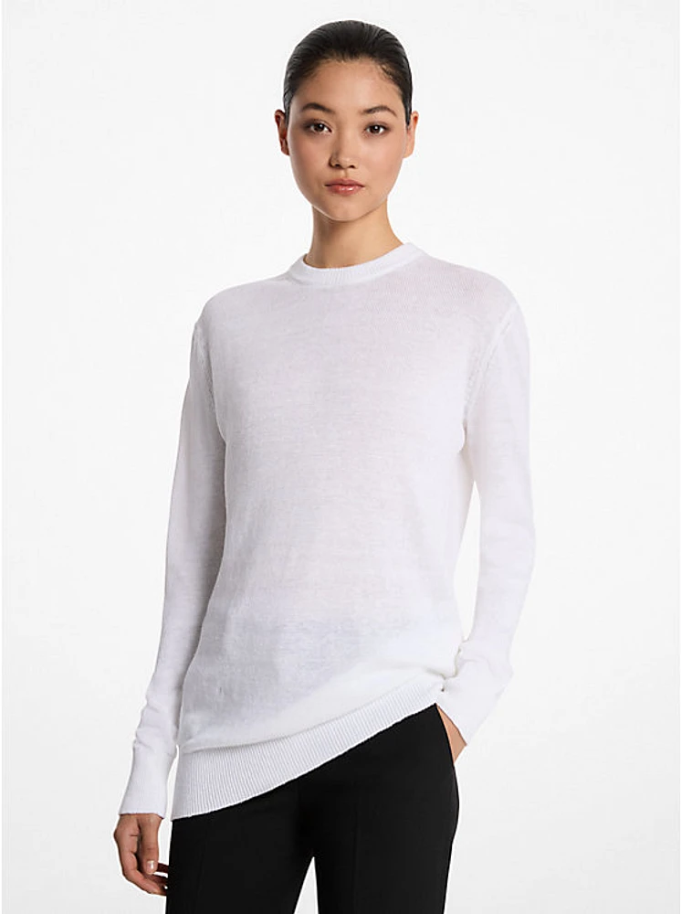 Ribbed Linen Sweater