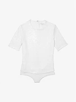 Sequin Stretch Matte Jersey Bodysuit