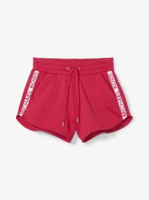 Logo Tape Cotton Blend Track Shorts