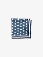 Polka Dot Signature Logo Satin Twill Scarf