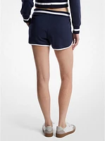 Cotton Blend Knit Shorts