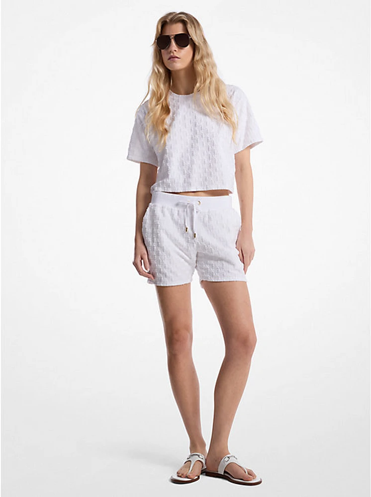 Logo Jacquard Terry Shorts