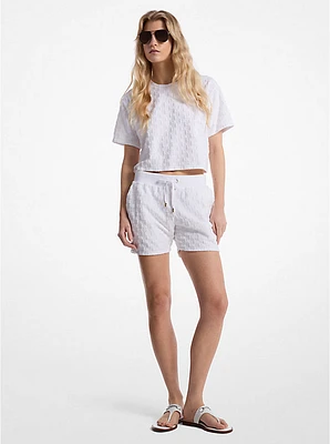 Logo Jacquard Terry Shorts